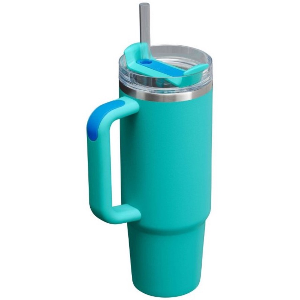 Stanley 30 oz Stainless Steel H2.0 Flowstate Quencher Tumbler Aquamarine - Picture 4 of 4